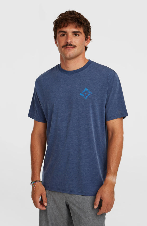 O'Neill Hybrid Polygiene Back-Print T-shirt | English Evening