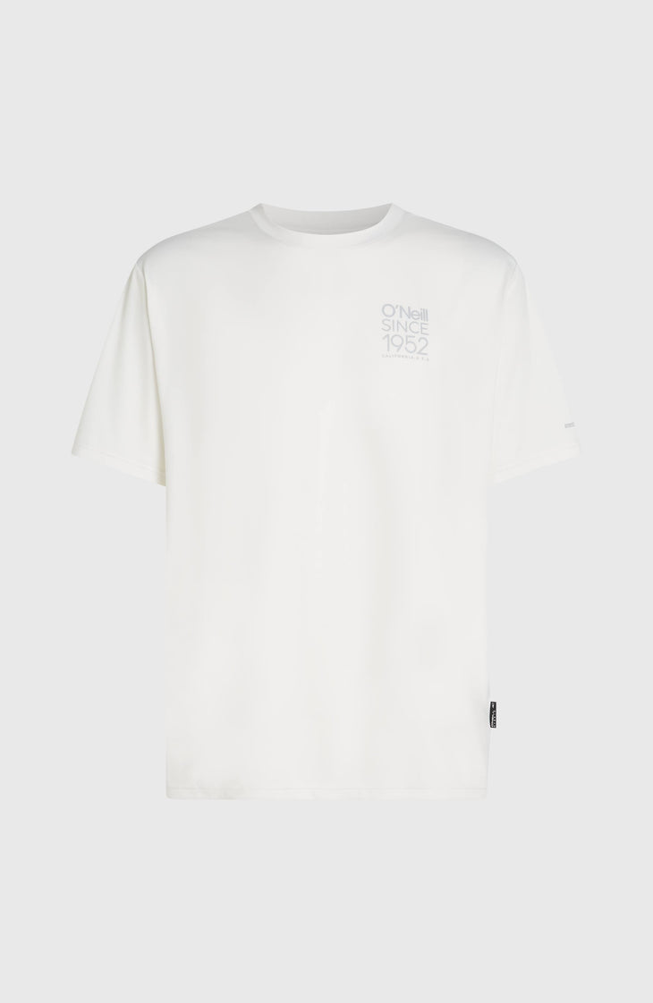 O'Neill Hybrid UPF 50+ Polygiene Back-Print T-shirt | Snow White