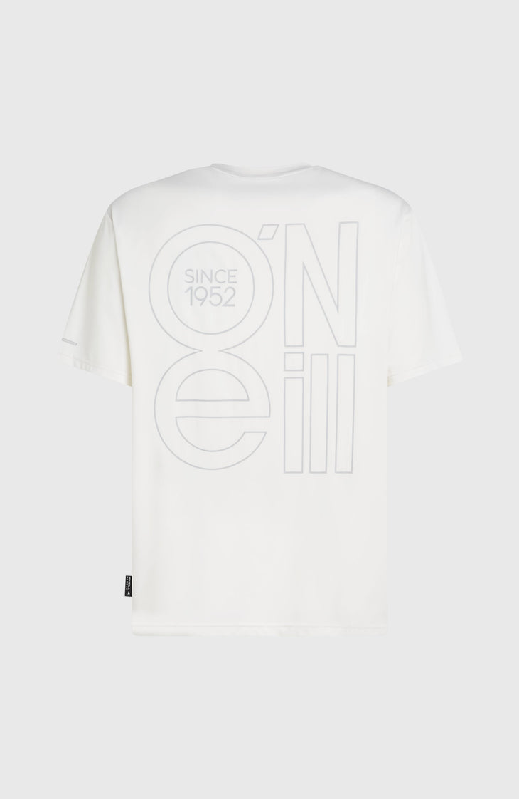 O'Neill Hybrid UPF 50+ Polygiene Back-Print T-shirt | Snow White