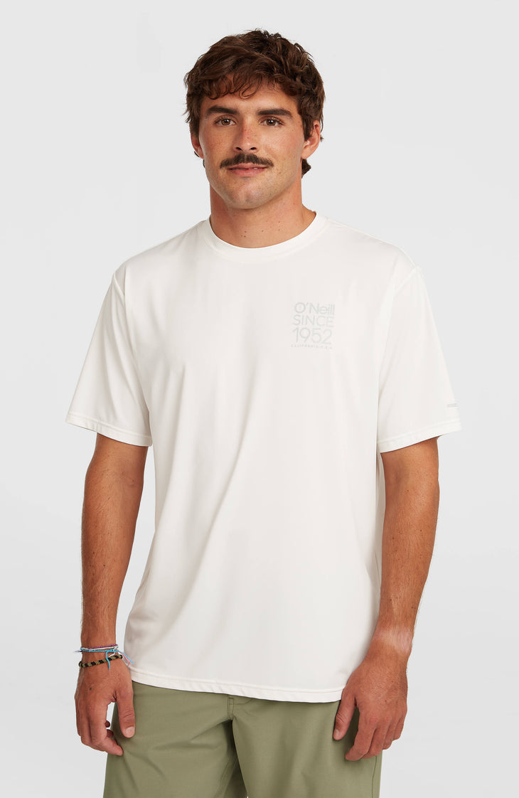 O'Neill Hybrid UPF 50+ Polygiene Back-Print T-shirt | Snow White