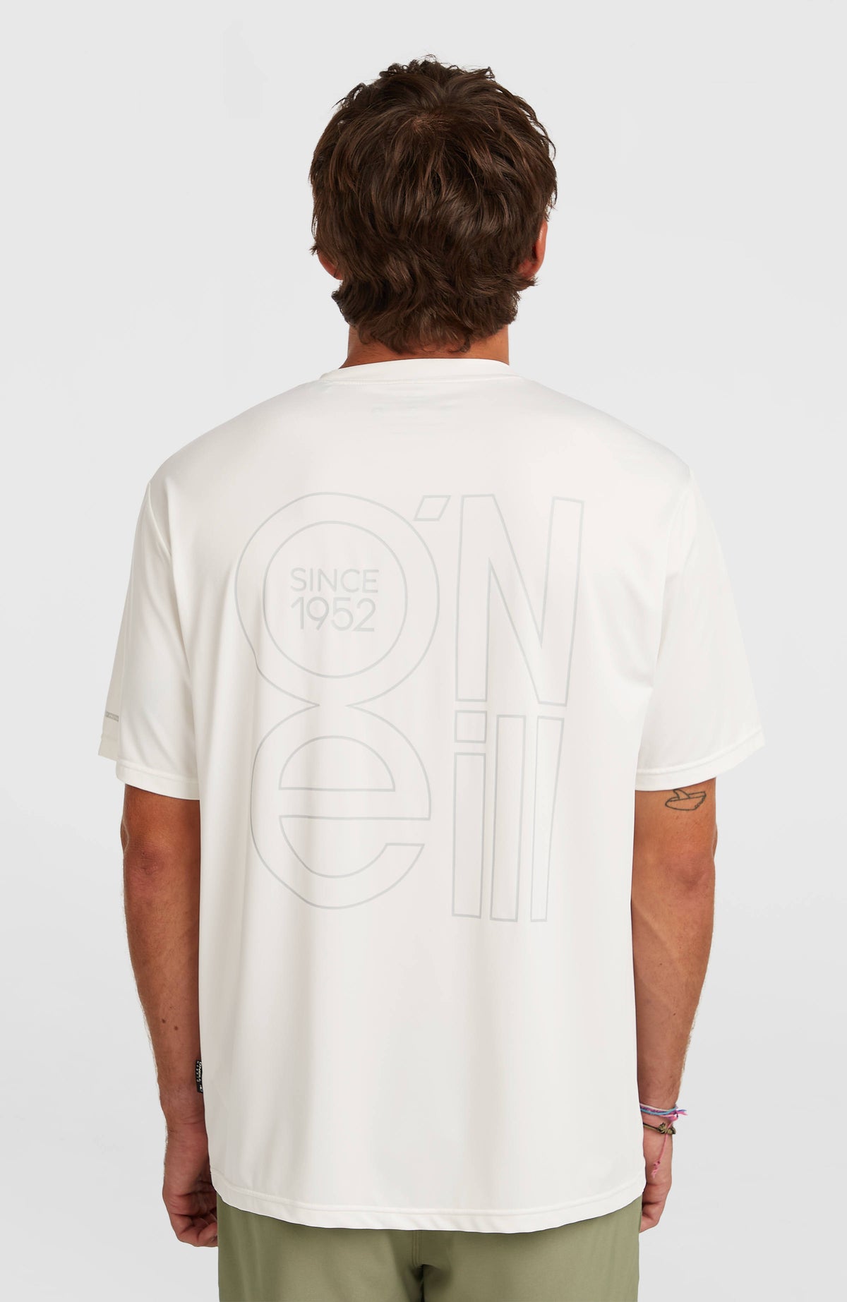 O'Neill Hybrid UPF 50+ Polygiene Back-Print T-shirt | Snow White