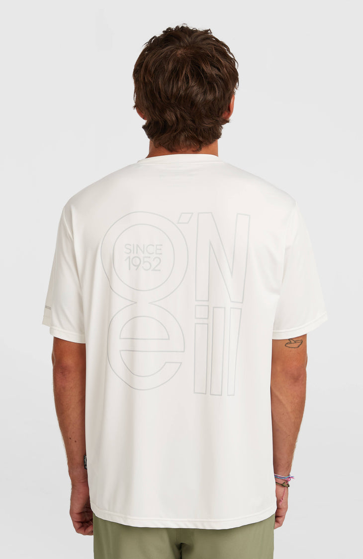 O'Neill Hybrid UPF 50+ Polygiene Back-Print T-shirt | Snow White