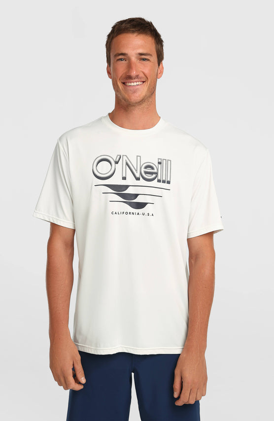 O'Neill Hybrid UPF 50+ Polygiene Graphic T-shirt | Snow White