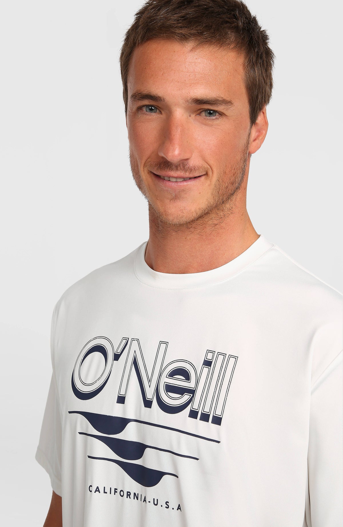 O'Neill Hybrid UPF 50+ Polygiene Graphic T-shirt | Snow White