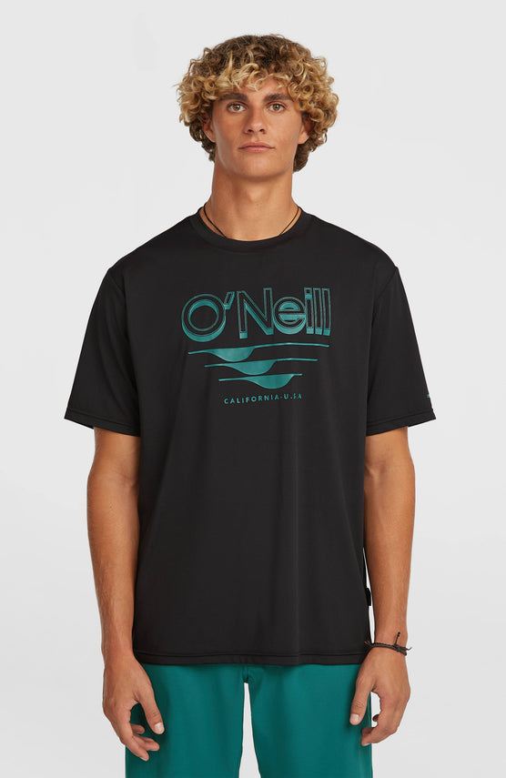 O'Neill Hybrid UPF 50+ Polygiene Graphic T-shirt | Black Out