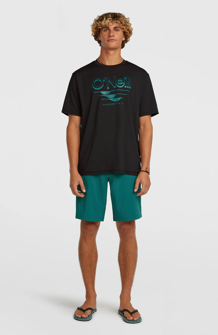 O'Neill Hybrid UPF 50+ Polygiene Graphic T-shirt | Black Out