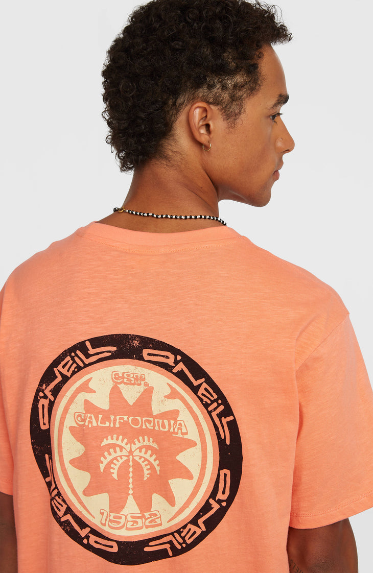 O'Neill Slub Back-Print T-shirt | Funky Peach