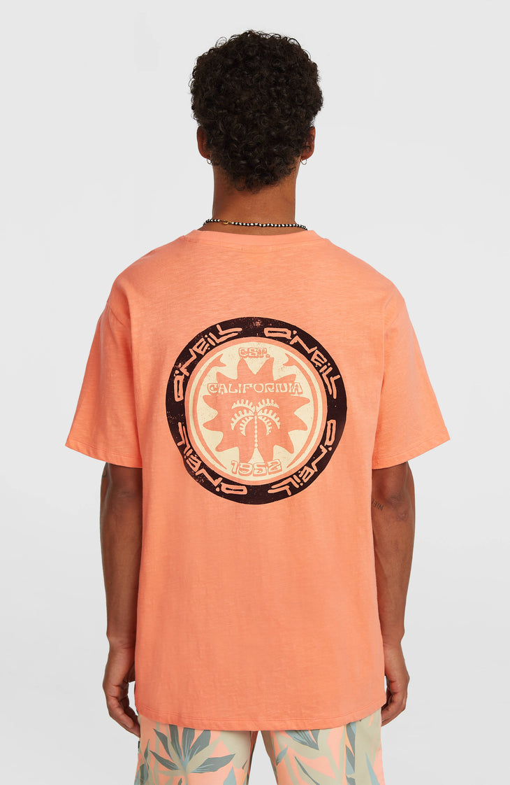 O'Neill Slub Back-Print T-shirt | Funky Peach