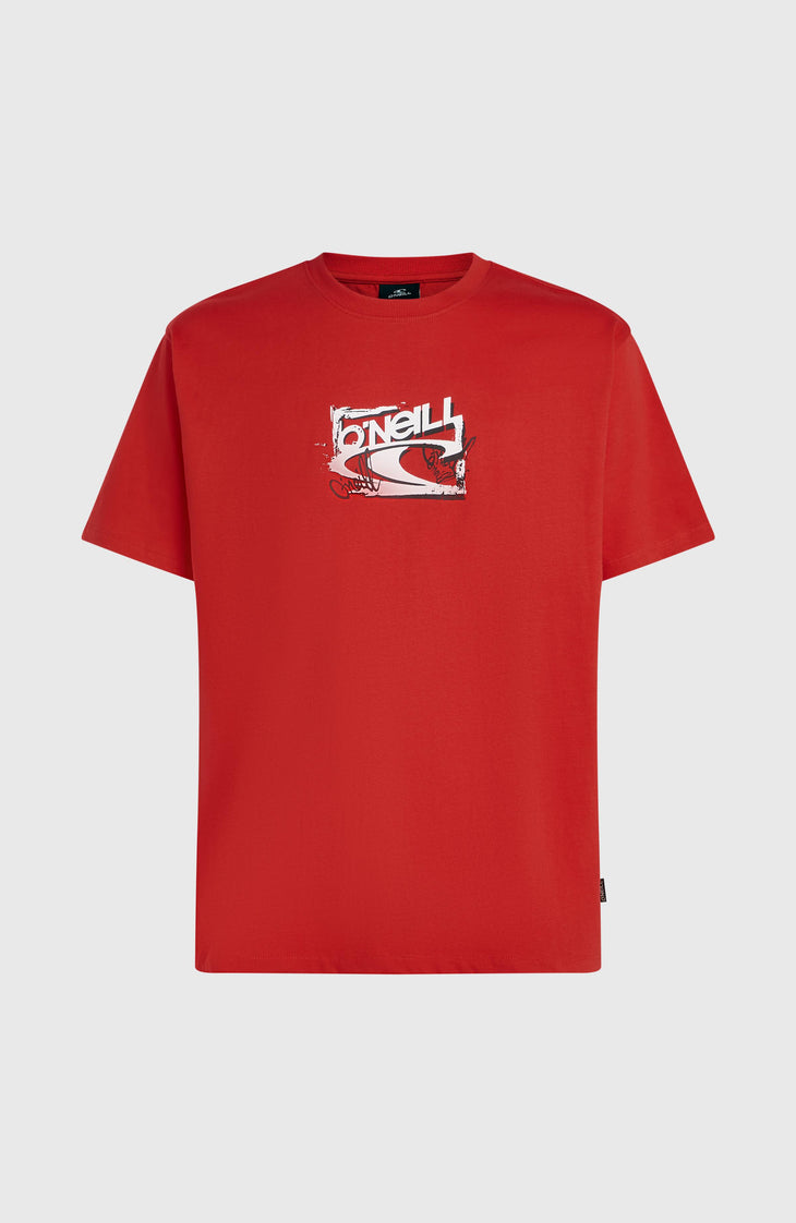Essentials 90s Logo T-shirt | High Risk Red