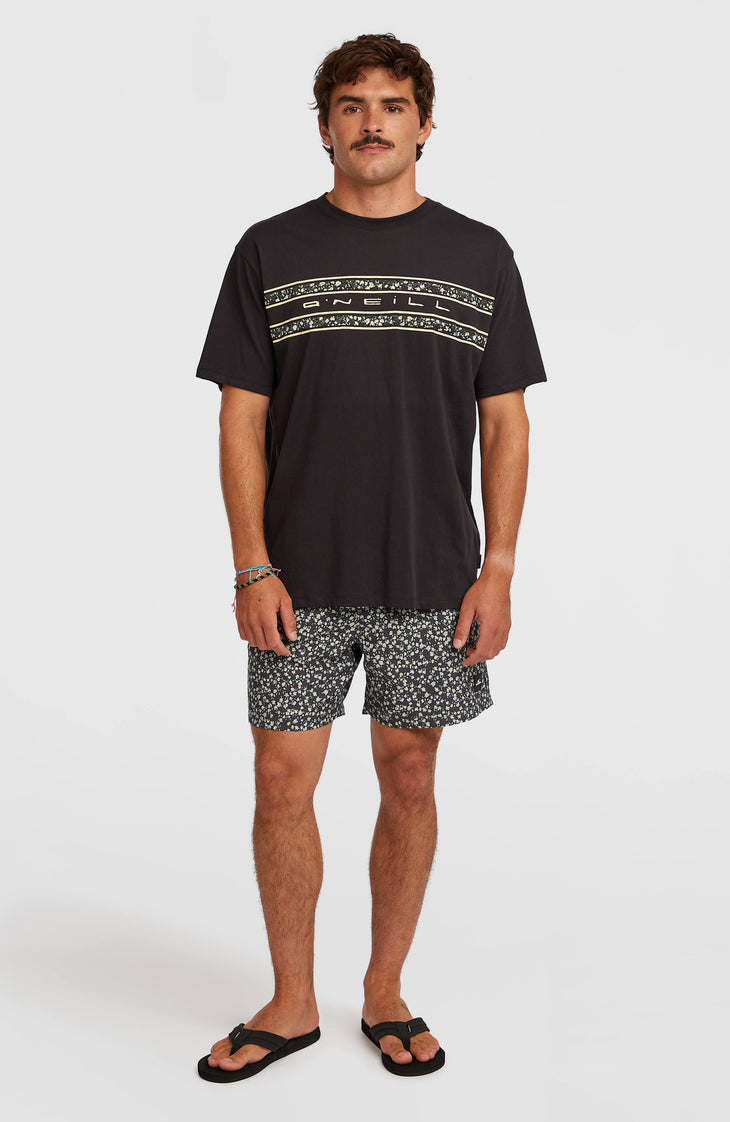 O'Neill Flower Stripe T-shirt | Black Out