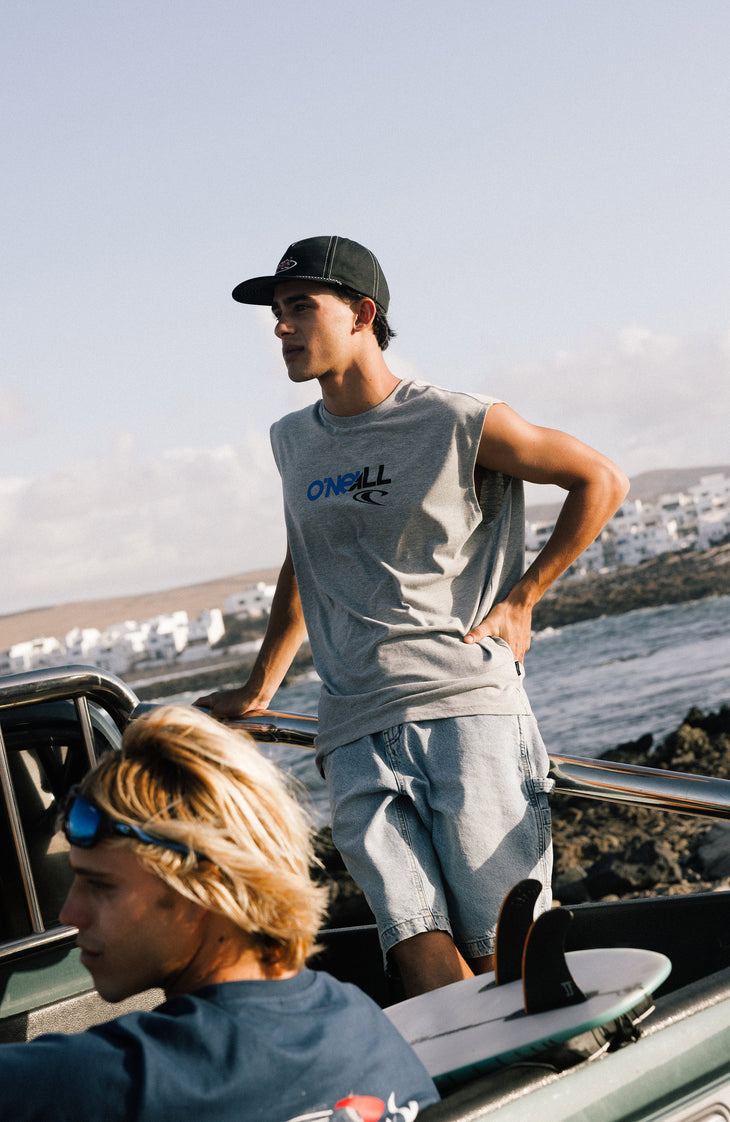 Essentials 90s Graphic tanktop | Silver Melee