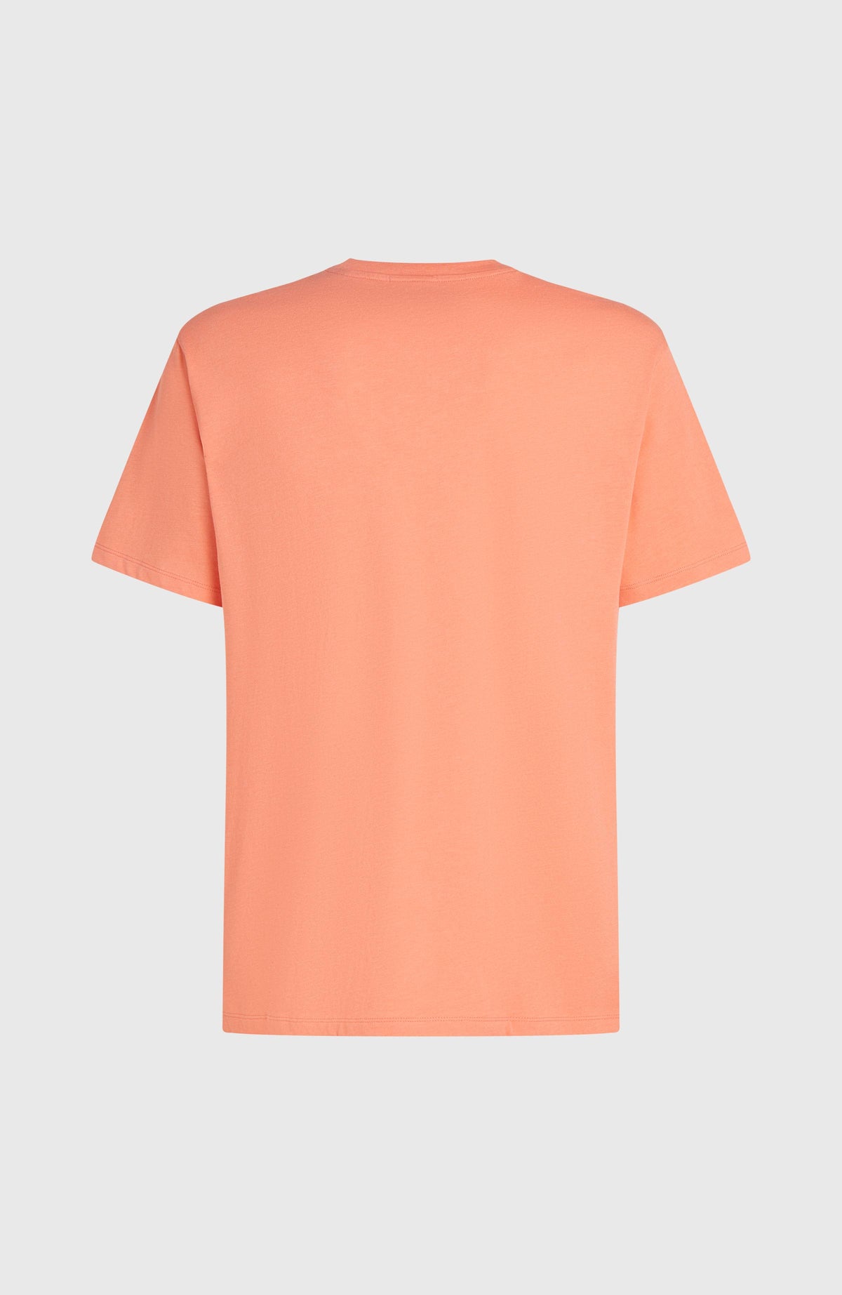 Melange Chest-Print T-shirt | Funky Peach