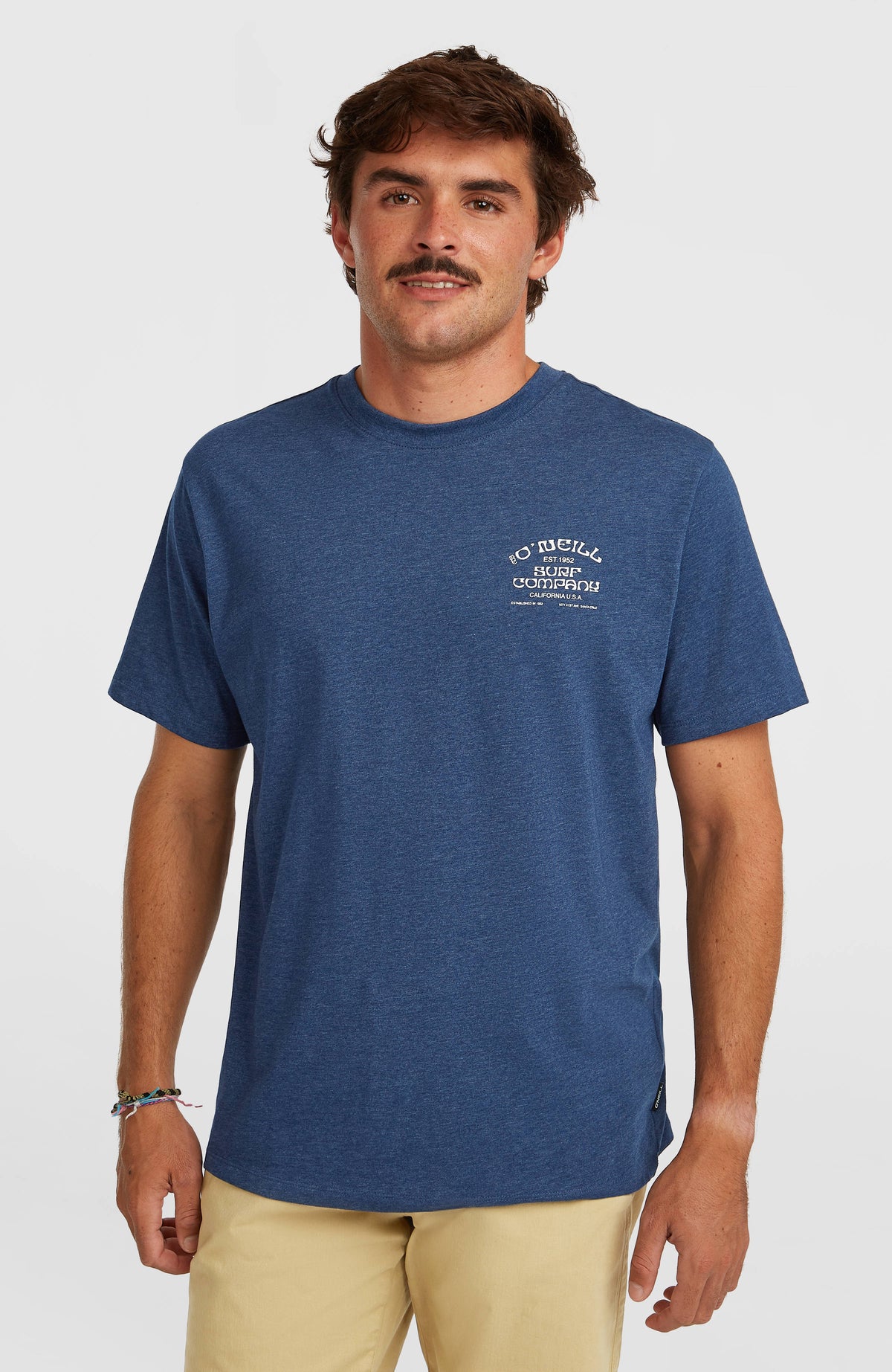 Melange Chest-Print T-shirt | English Evening