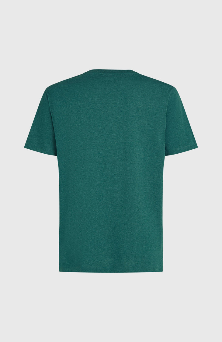 Melange Chest-Print T-shirt | Botanical Heat