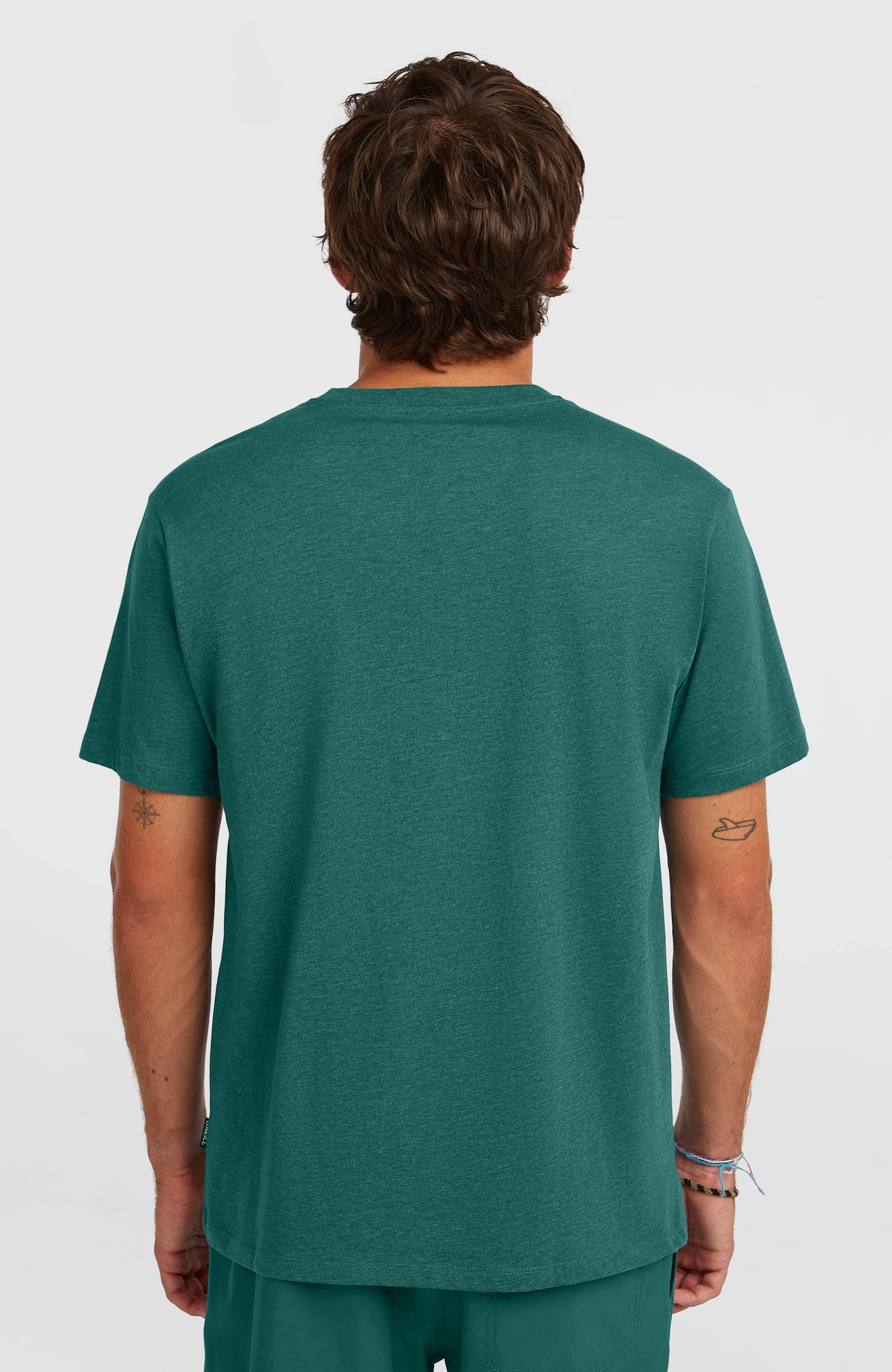 Melange Chest-Print T-shirt | Botanical Heat