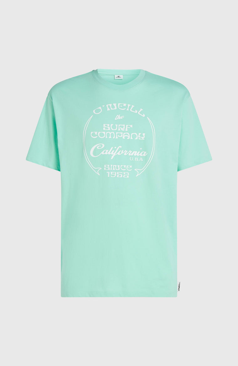 Beach Front Print T-shirt | Antiguan Sky