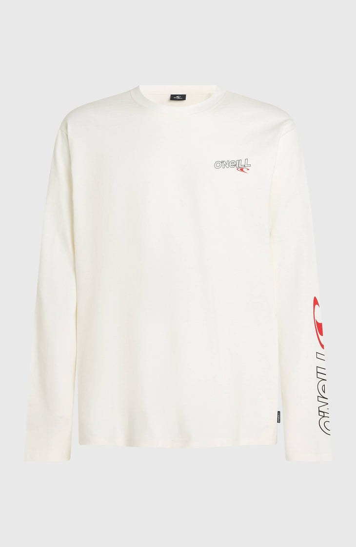 Essentials 90s Logo shirt met lange mouwen | Snow White