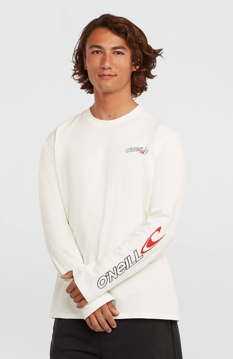 Essentials 90s Logo shirt met lange mouwen | Snow White