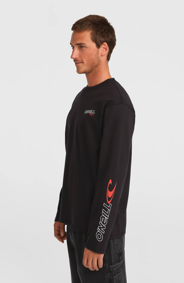 Essentials 90s Logo shirt met lange mouwen | Black Out