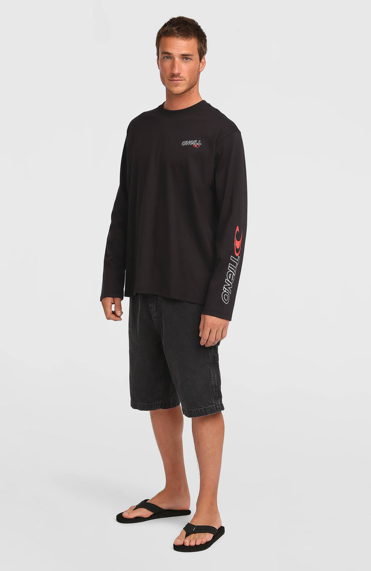 Essentials 90s Logo shirt met lange mouwen | Black Out