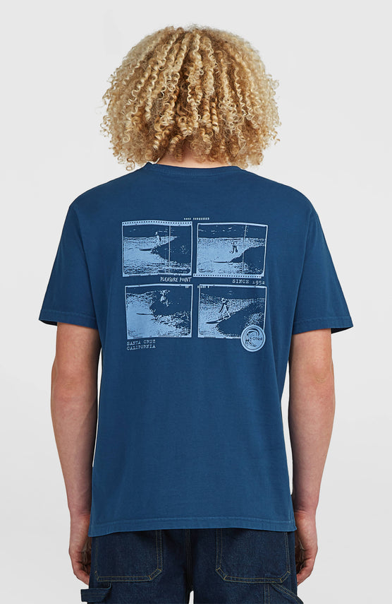 O'Riginals Retro Back-Print T-shirt | Regal Blue