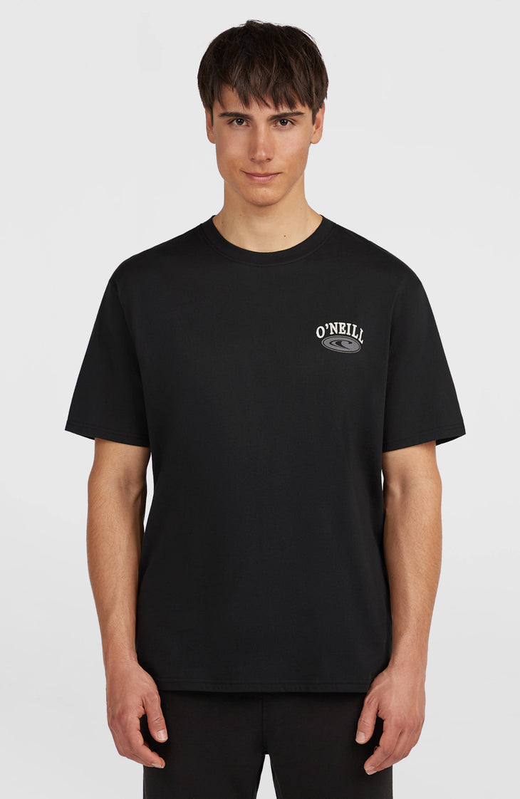 Muir Chest Print T-shirt | Black Out