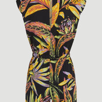 Playsuit Talia | Black Tropical Flower