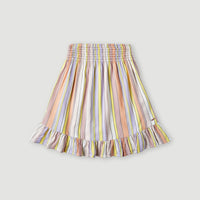 Rokje Lilia met smokdetails | Multi Stripe