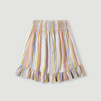 Rokje Lilia met smokdetails | Multi Stripe