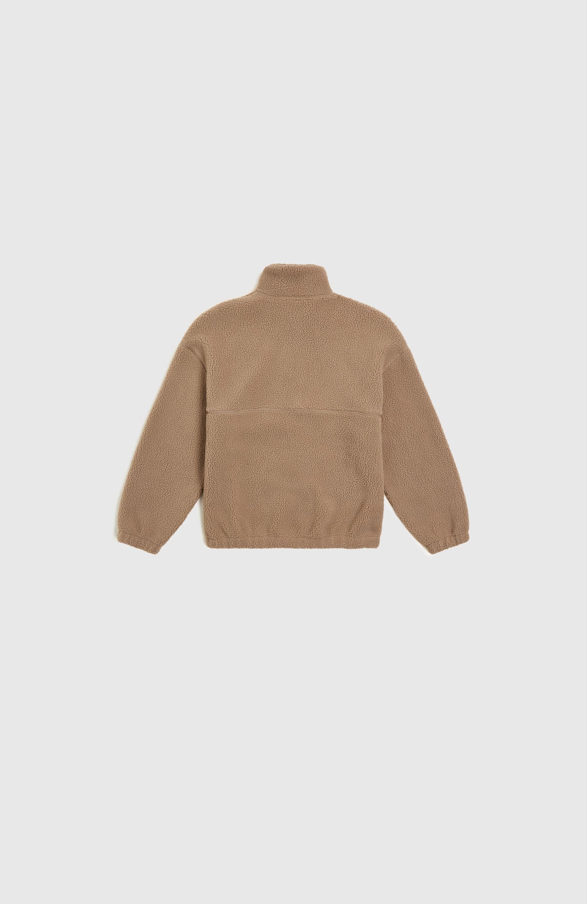 High-Pile fleecevest met volledige rits | Concrete