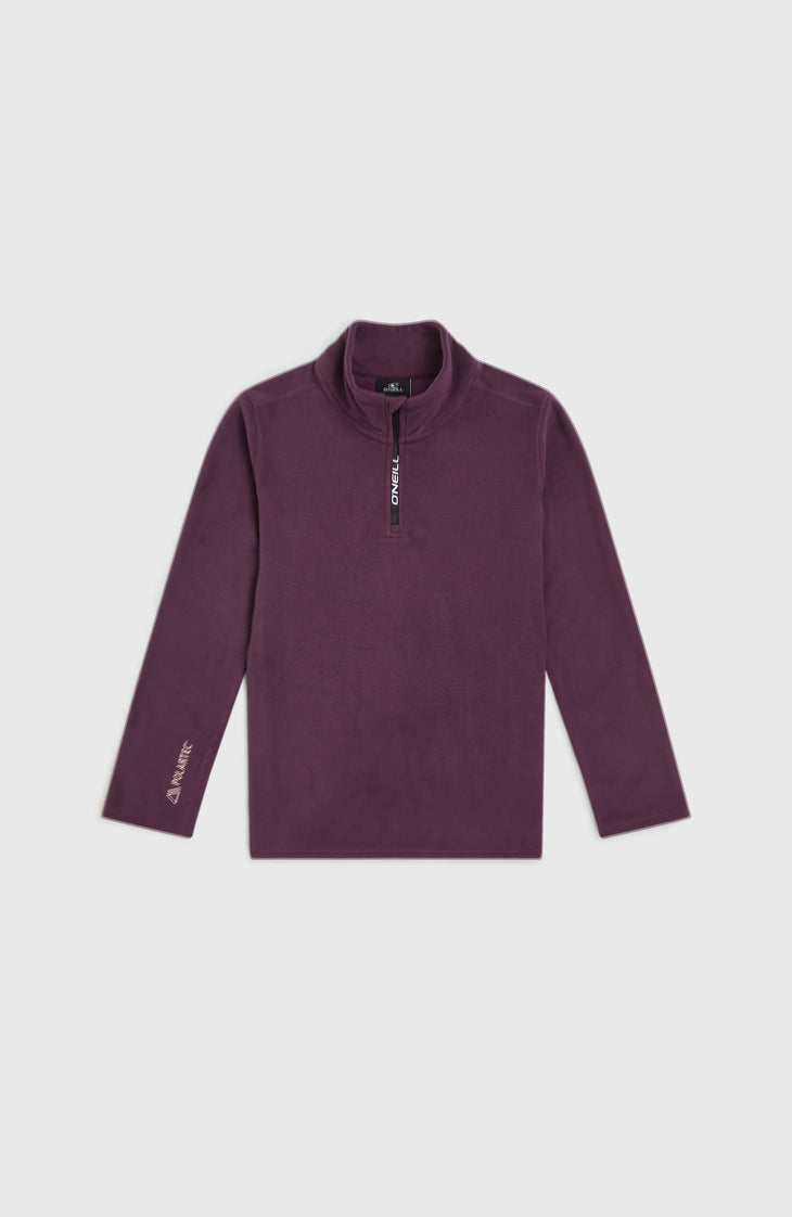 Jack's Polartec® 100 fleecetrui met halve rits | Aubergine