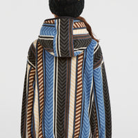 Superfleece hoodie met halve rits | Blue Vintage O'Neill Stripe
