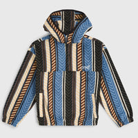 Superfleece hoodie met halve rits | Blue Vintage O'Neill Stripe