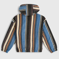 Superfleece hoodie met halve rits | Blue Vintage O'Neill Stripe