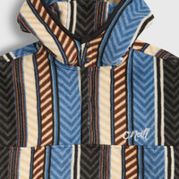 Superfleece hoodie met halve rits | Blue Vintage O'Neill Stripe