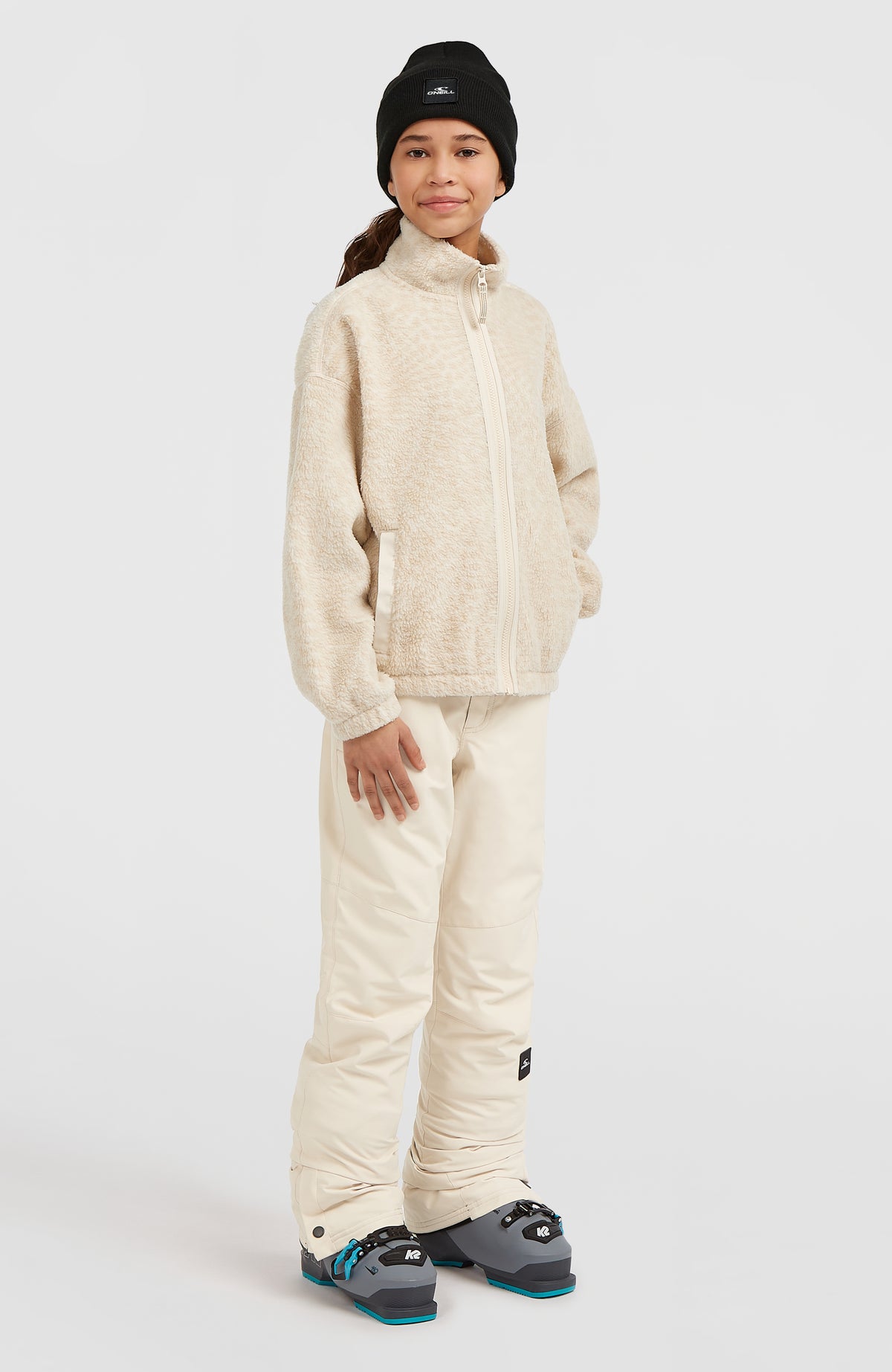 High-Pile fleecevest met volledige rits | Macaron Animalica