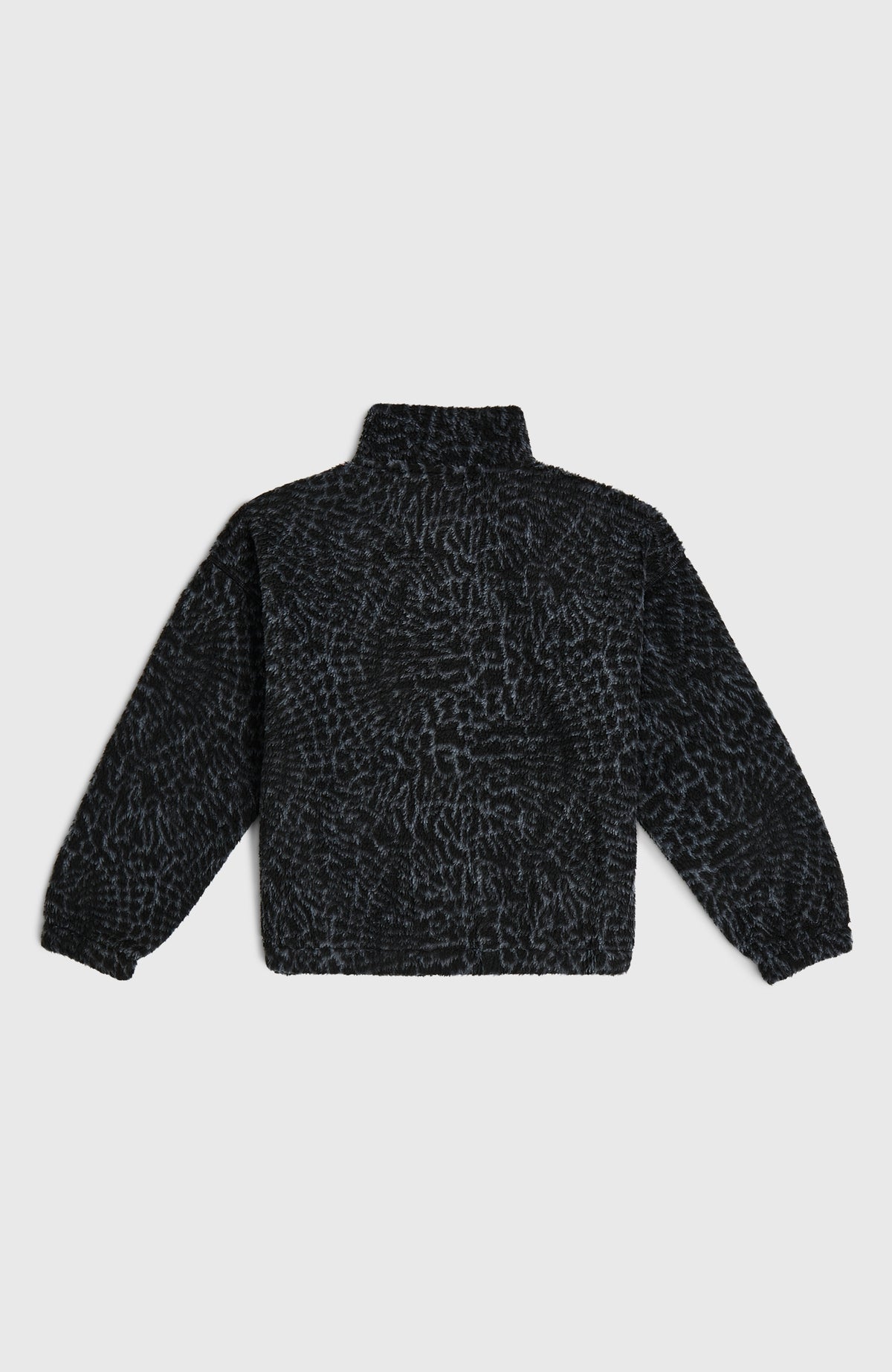 High-Pile fleecevest met volledige rits | Black Animalica