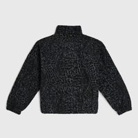 High-Pile fleecevest met volledige rits | Black Animalica