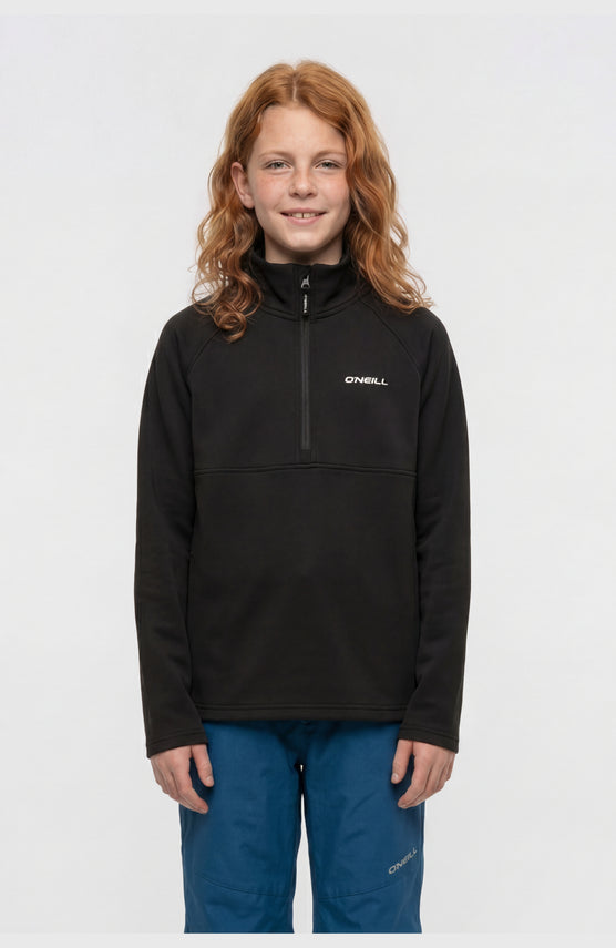 FWC'Cruz fleecetrui met halve rits | Black Out