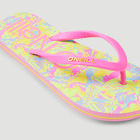 Teenslippers Moya | Yellow Summer Brights