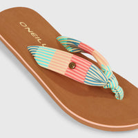 Ditsy Sun slippers | Stipple Stripe