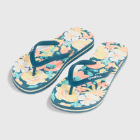 Profile Graphic slippers | Blue Santa Monica