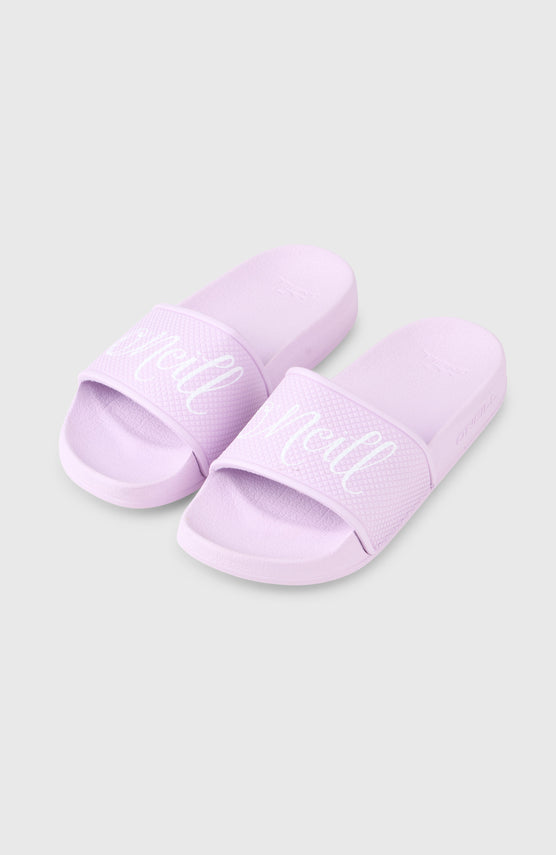 O'Neill Script slippers | Pale Lavender