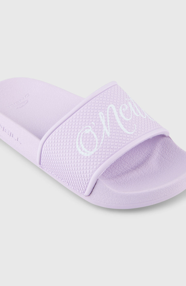 O'Neill Script slippers | Pale Lavender