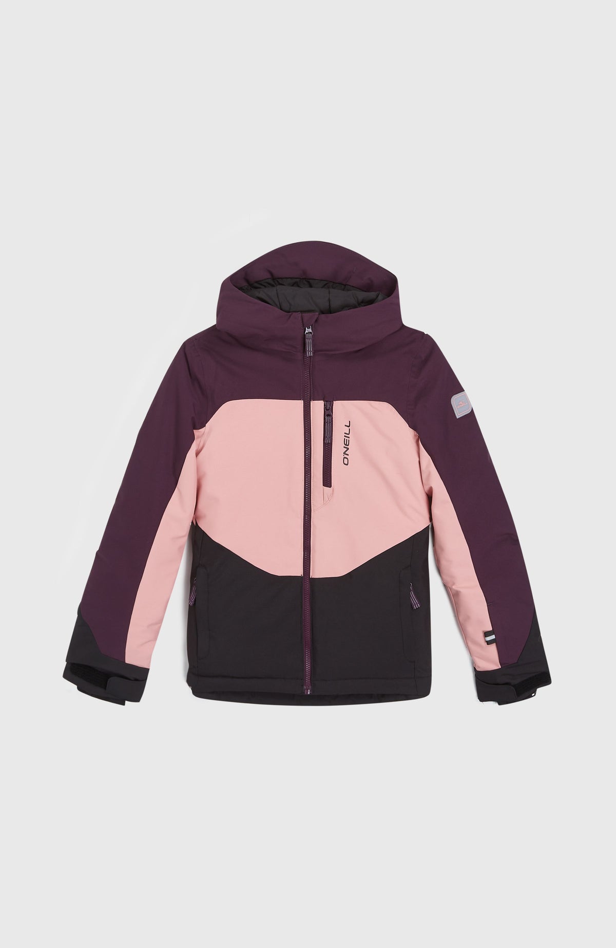 Carbonite wintersportjas | Aubergine Colour Block