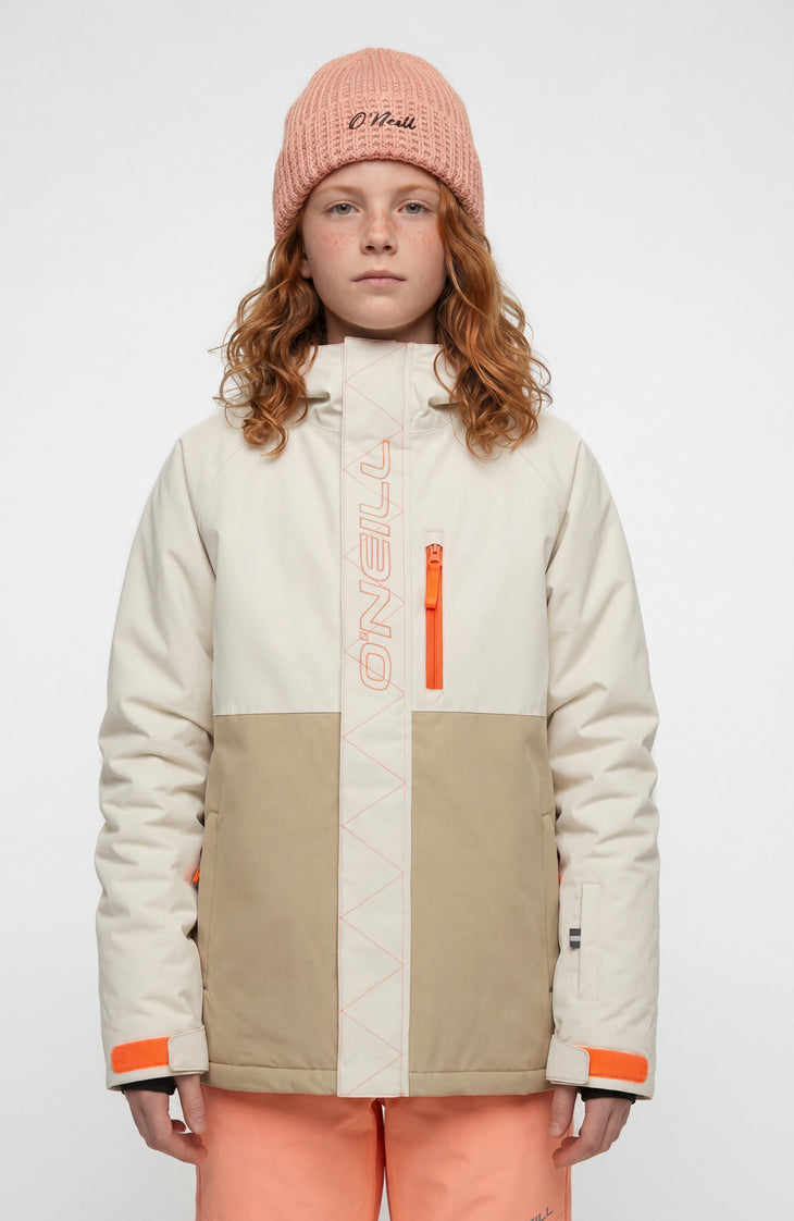 FWC'Cruz Raglan wintersportjas | Linen White Colour Block