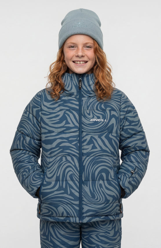 FWC'Cruz Puffer wintersportjas | Blue Swirl Zebra