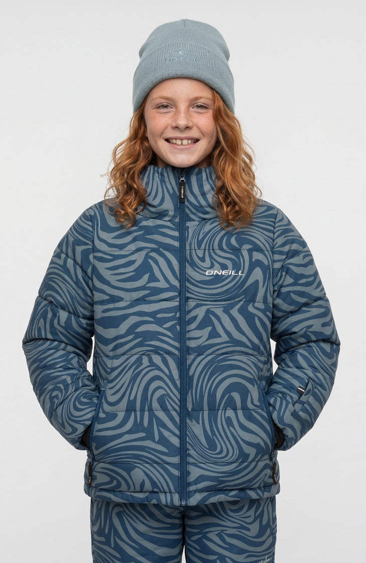 FWC'Cruz Puffer wintersportjas | Blue Swirl Zebra