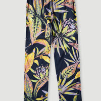 Zomerbroek Tamah | Black Tropical Flower