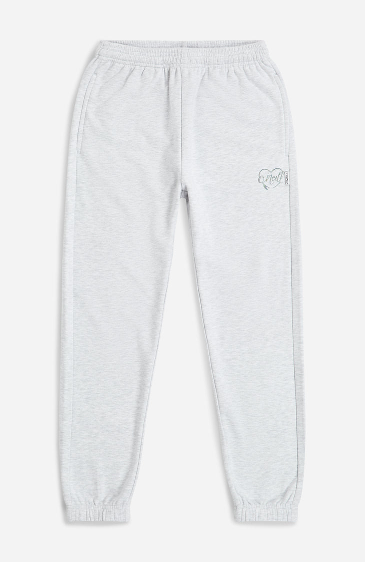 Essentials joggingbroek | White Melange